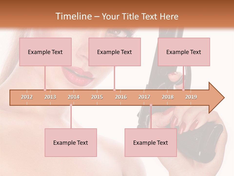 Model Fashion Pose PowerPoint Template