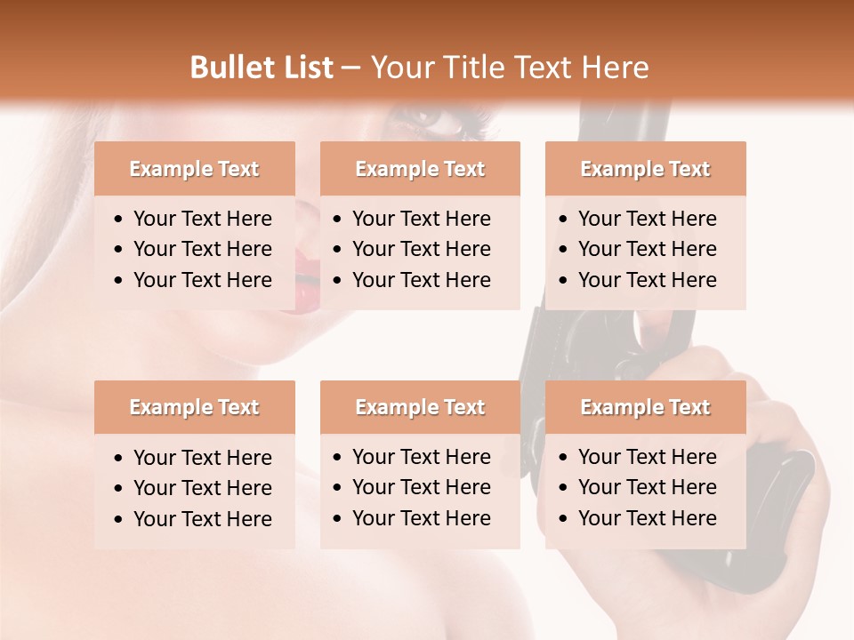 Model Fashion Pose PowerPoint Template