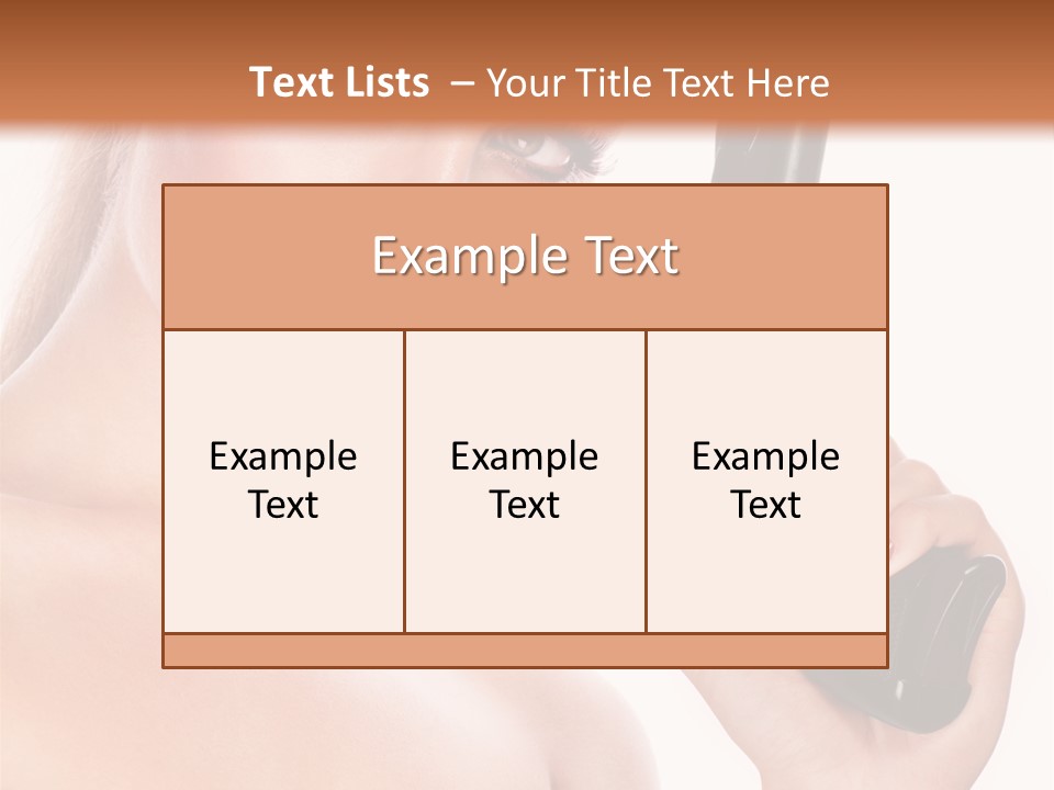 Model Fashion Pose PowerPoint Template