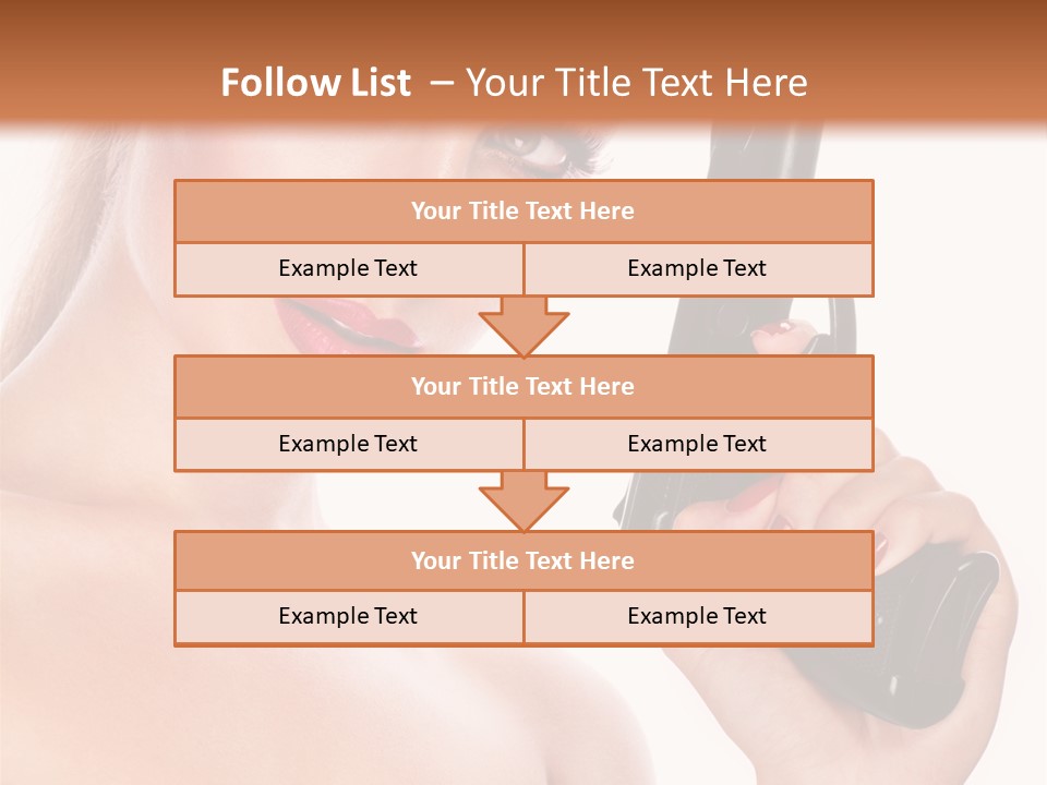 Model Fashion Pose PowerPoint Template