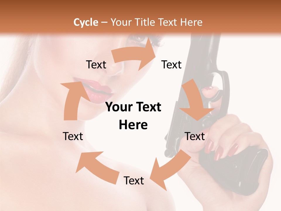 Model Fashion Pose PowerPoint Template