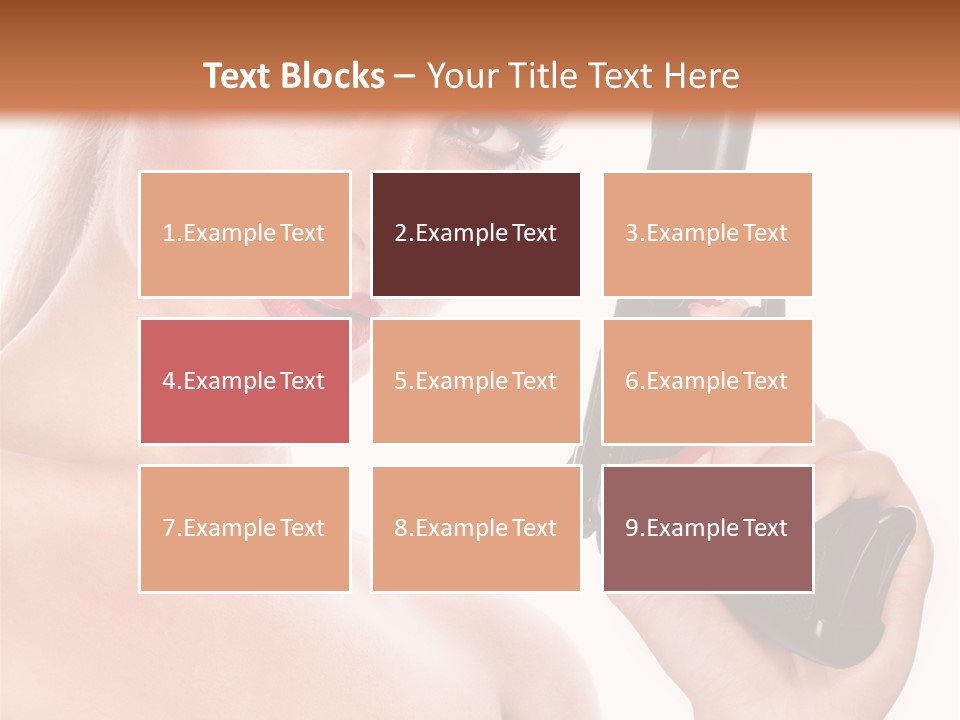 Model Fashion Pose PowerPoint Template