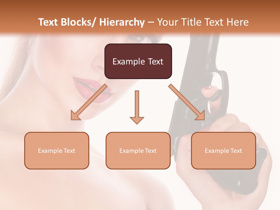 Model Fashion Pose PowerPoint Template