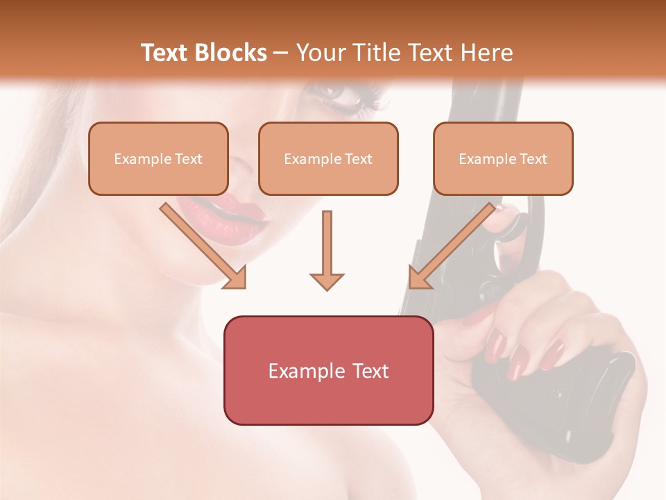 Model Fashion Pose PowerPoint Template