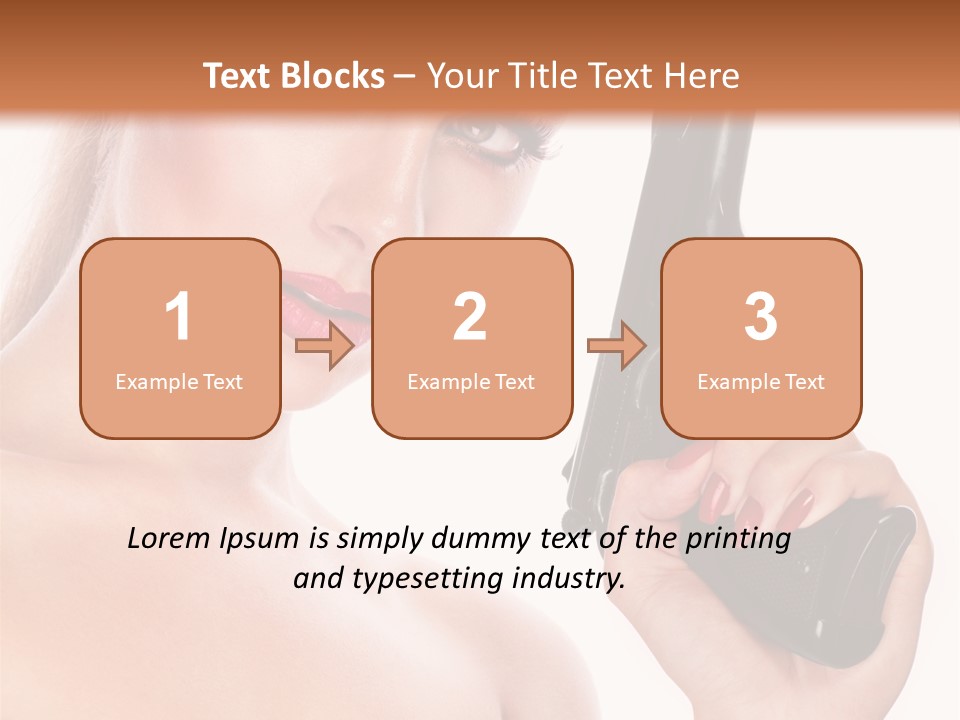 Model Fashion Pose PowerPoint Template