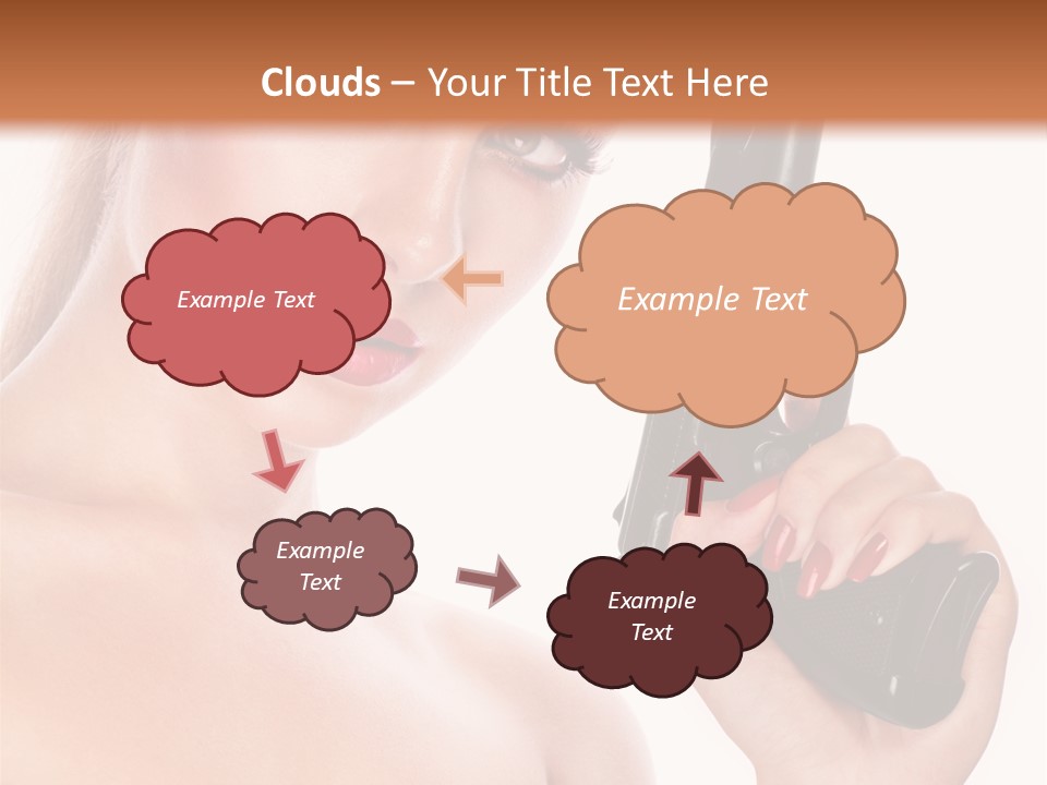 Model Fashion Pose PowerPoint Template