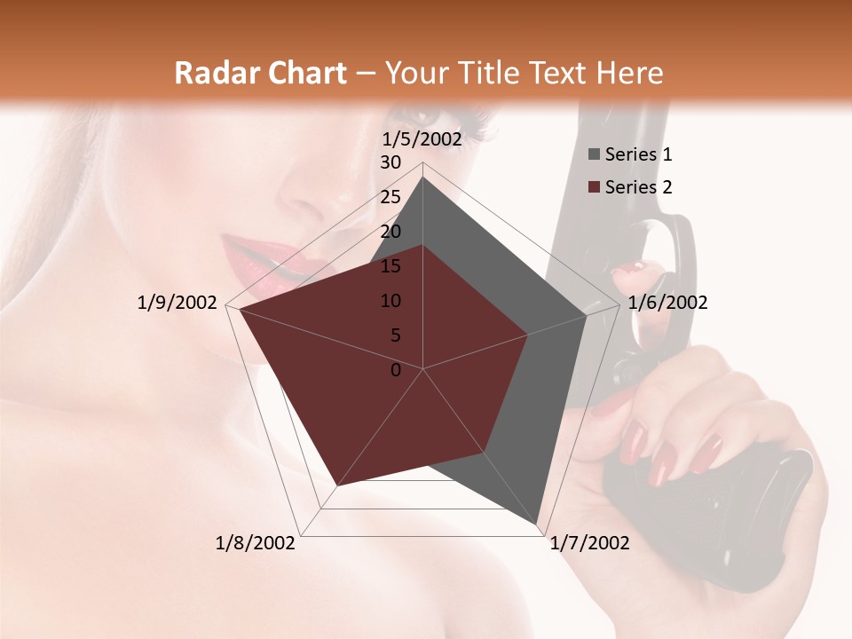 Model Fashion Pose PowerPoint Template