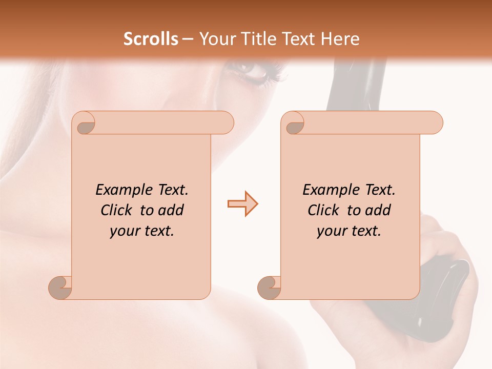 Model Fashion Pose PowerPoint Template