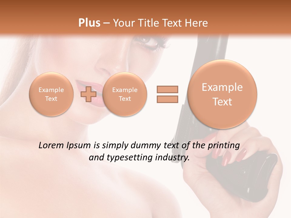 Model Fashion Pose PowerPoint Template