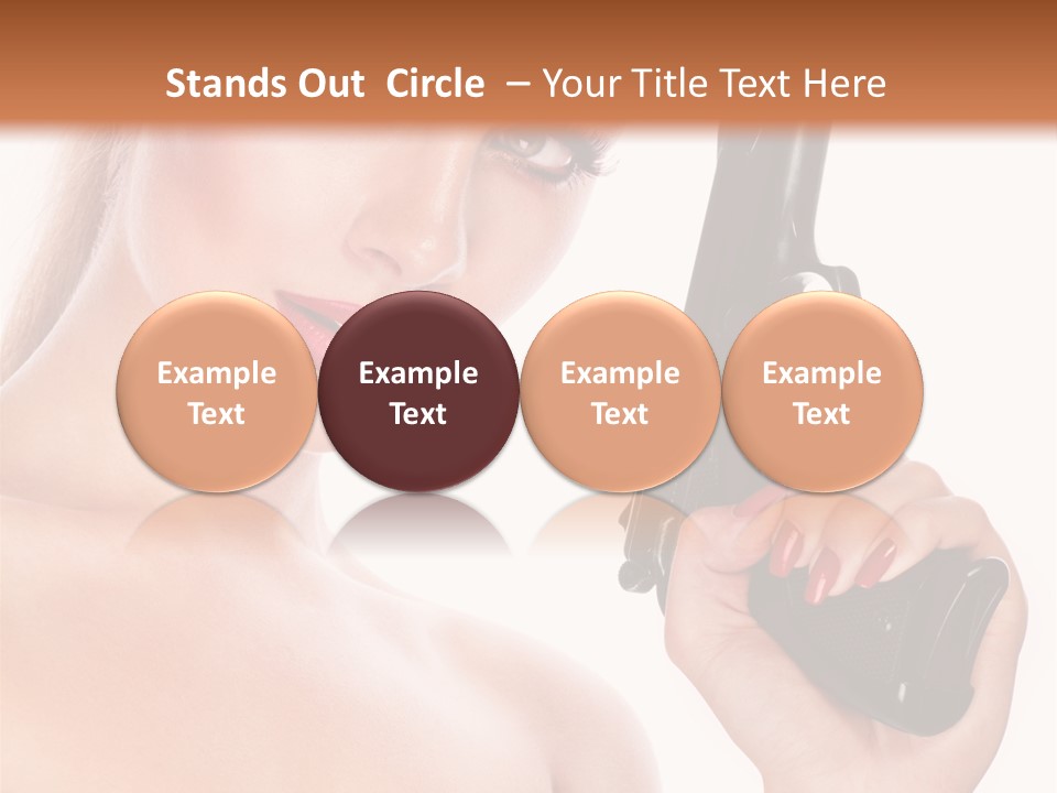 Model Fashion Pose PowerPoint Template