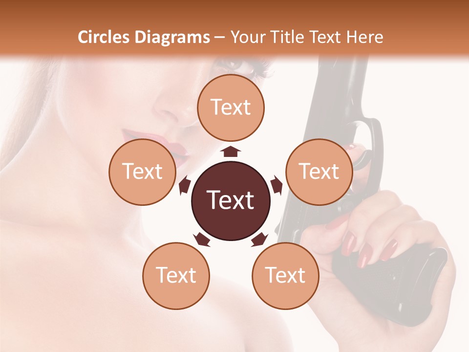 Model Fashion Pose PowerPoint Template