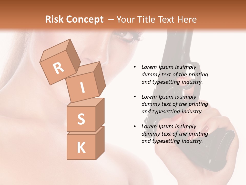 Model Fashion Pose PowerPoint Template