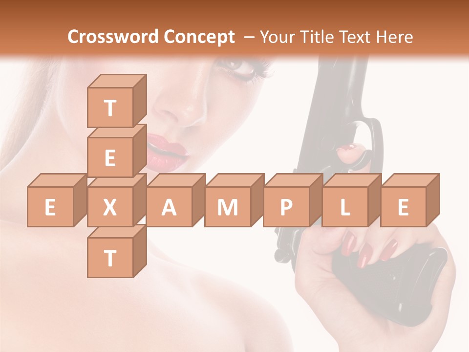 Model Fashion Pose PowerPoint Template