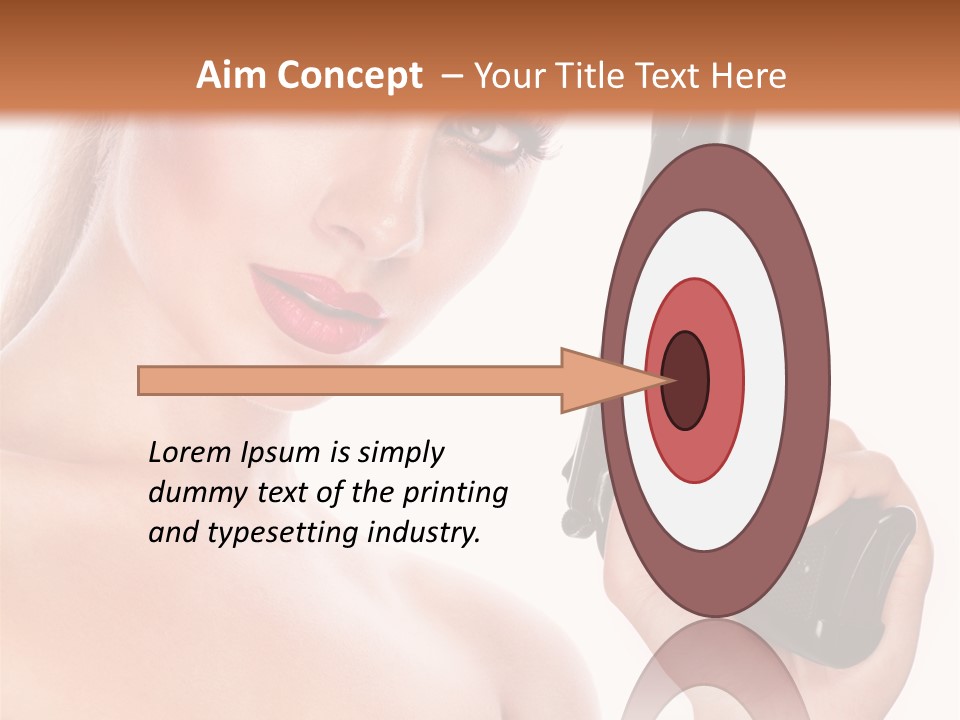 Model Fashion Pose PowerPoint Template