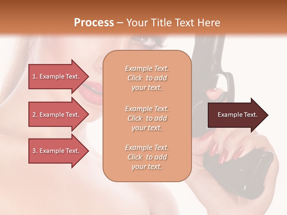 Model Fashion Pose PowerPoint Template