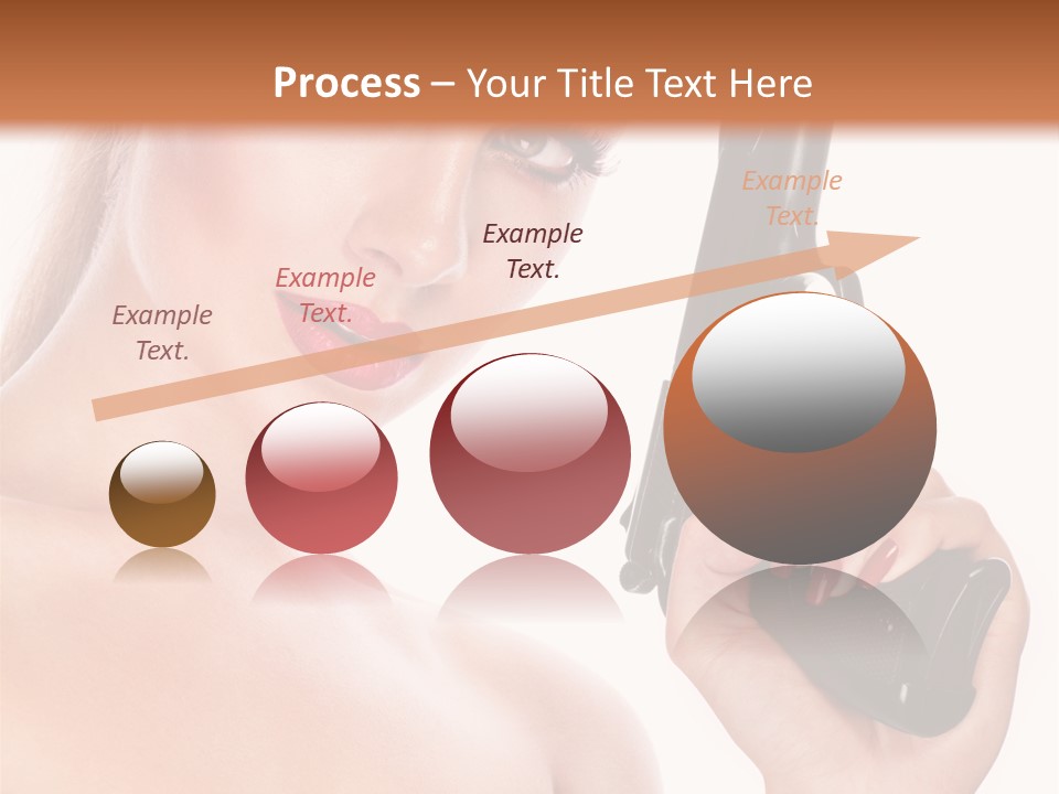 Model Fashion Pose PowerPoint Template