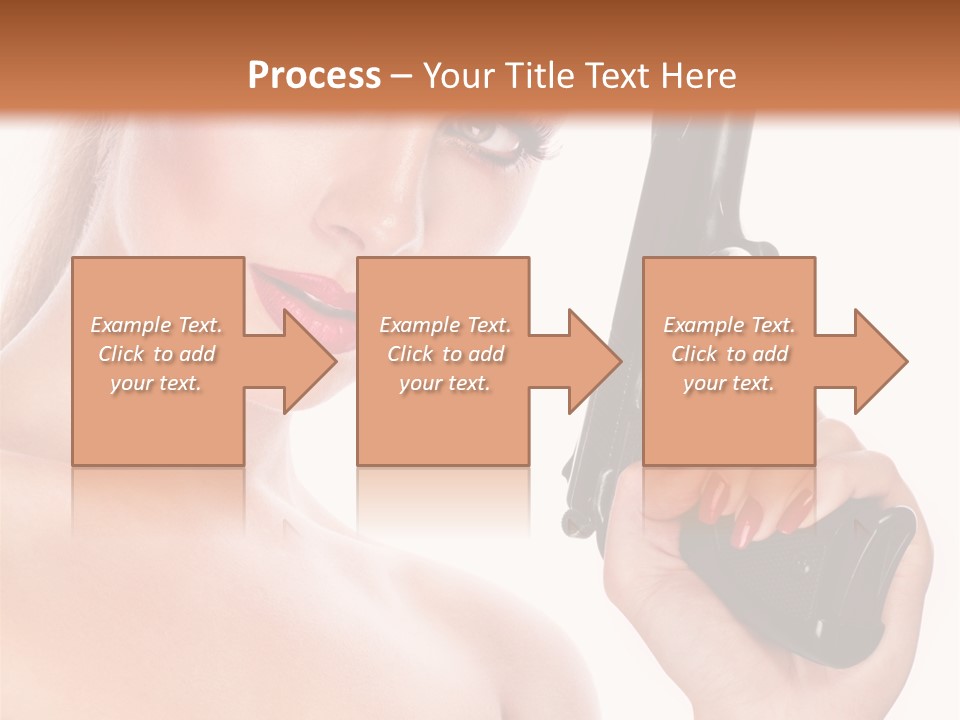 Model Fashion Pose PowerPoint Template