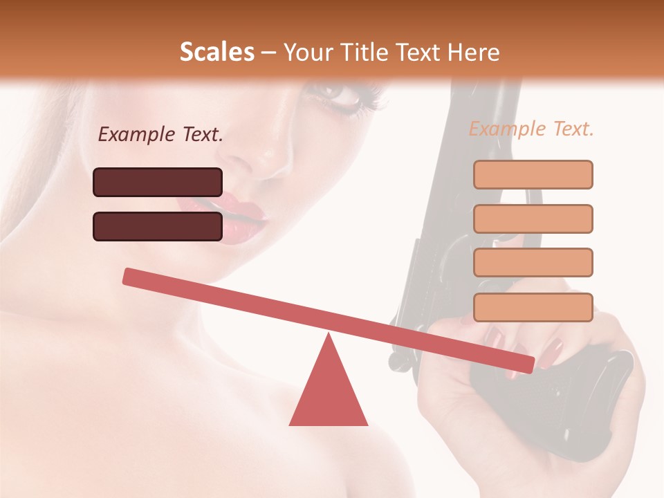 Model Fashion Pose PowerPoint Template