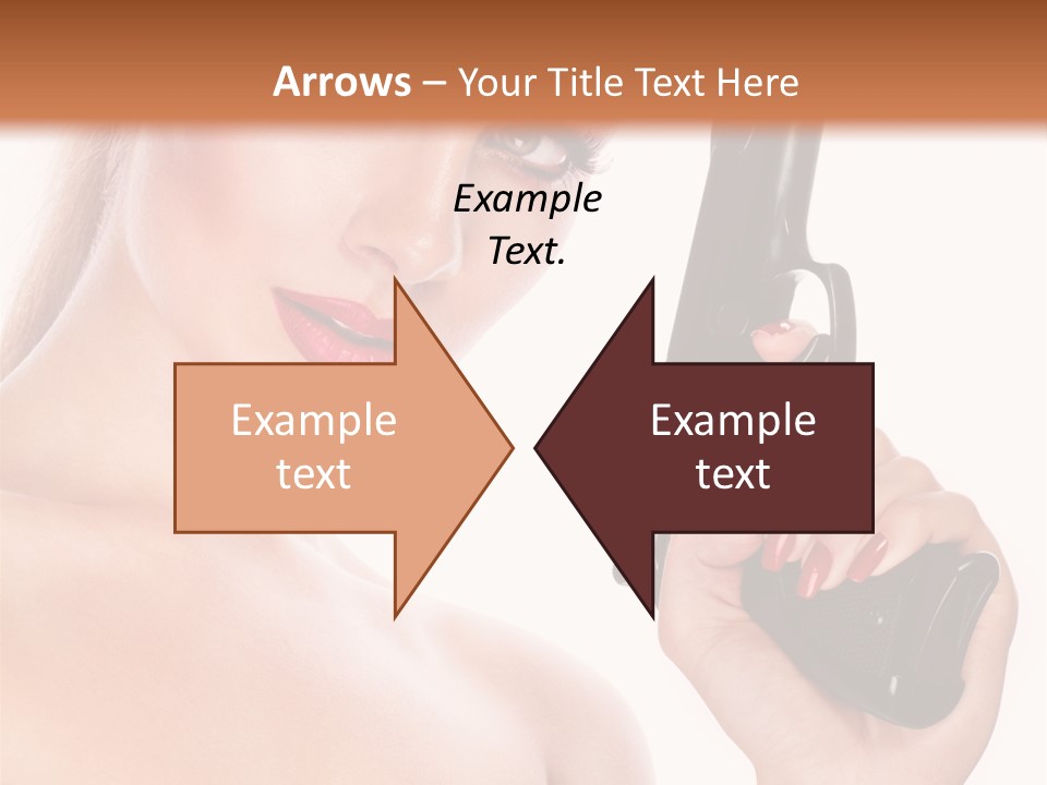 Model Fashion Pose PowerPoint Template