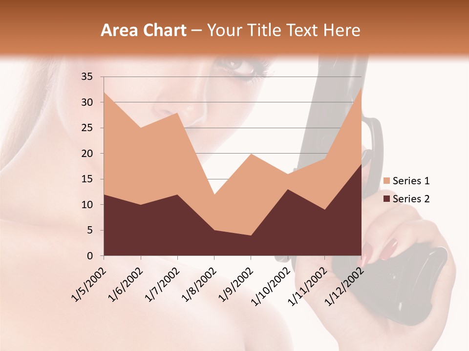 Model Fashion Pose PowerPoint Template