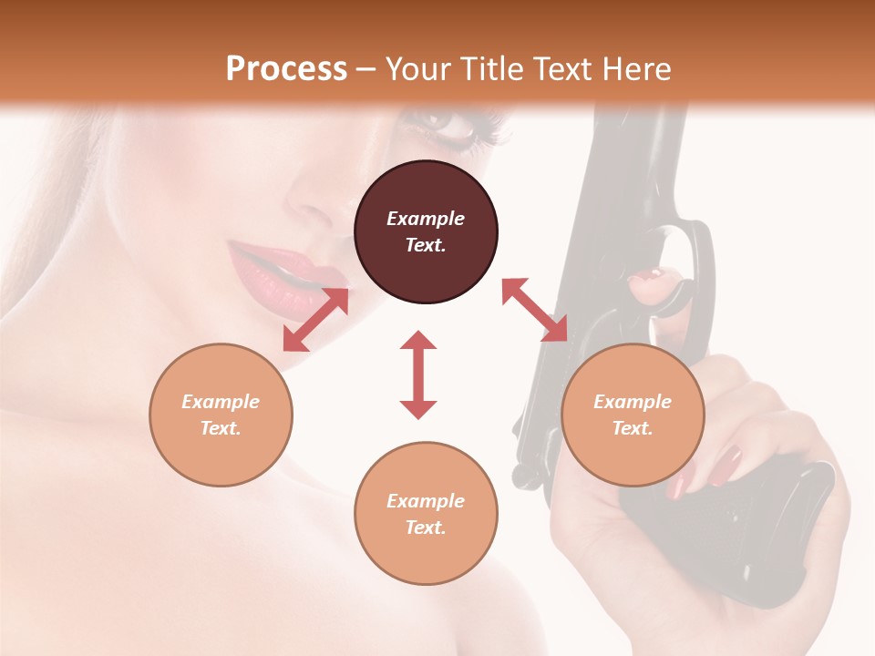 Model Fashion Pose PowerPoint Template