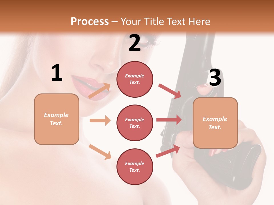 Model Fashion Pose PowerPoint Template