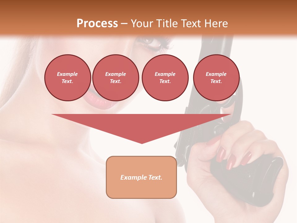 Model Fashion Pose PowerPoint Template