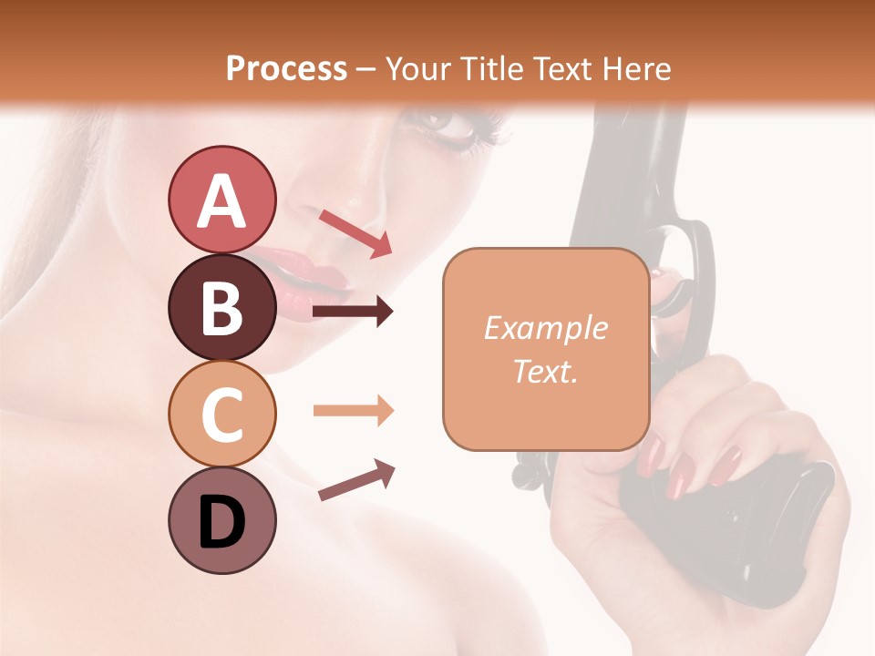 Model Fashion Pose PowerPoint Template