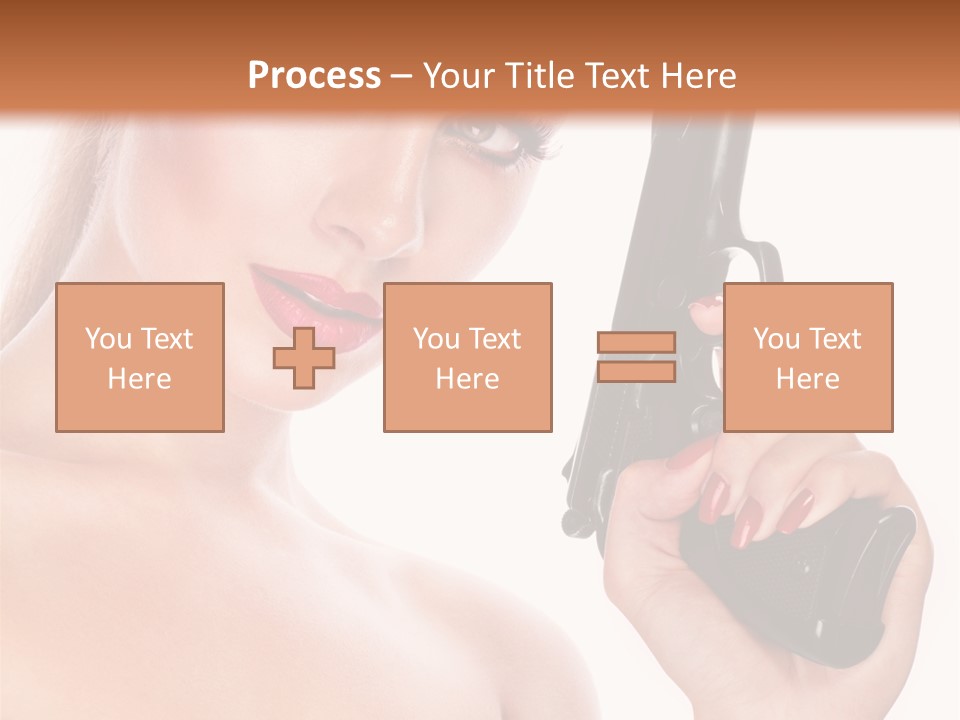 Model Fashion Pose PowerPoint Template