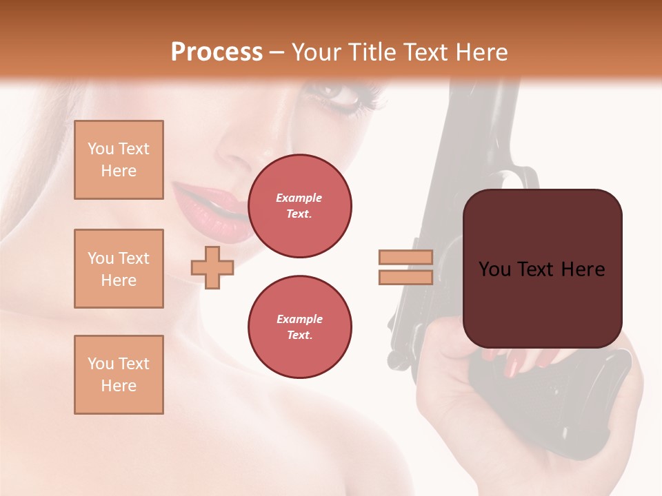 Model Fashion Pose PowerPoint Template