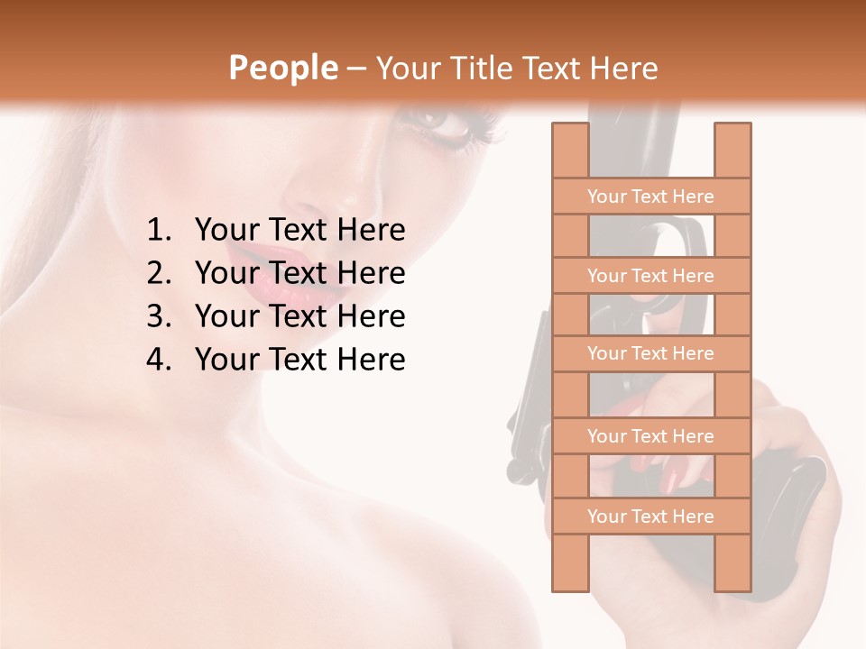 Model Fashion Pose PowerPoint Template