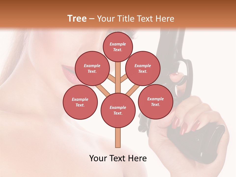 Model Fashion Pose PowerPoint Template