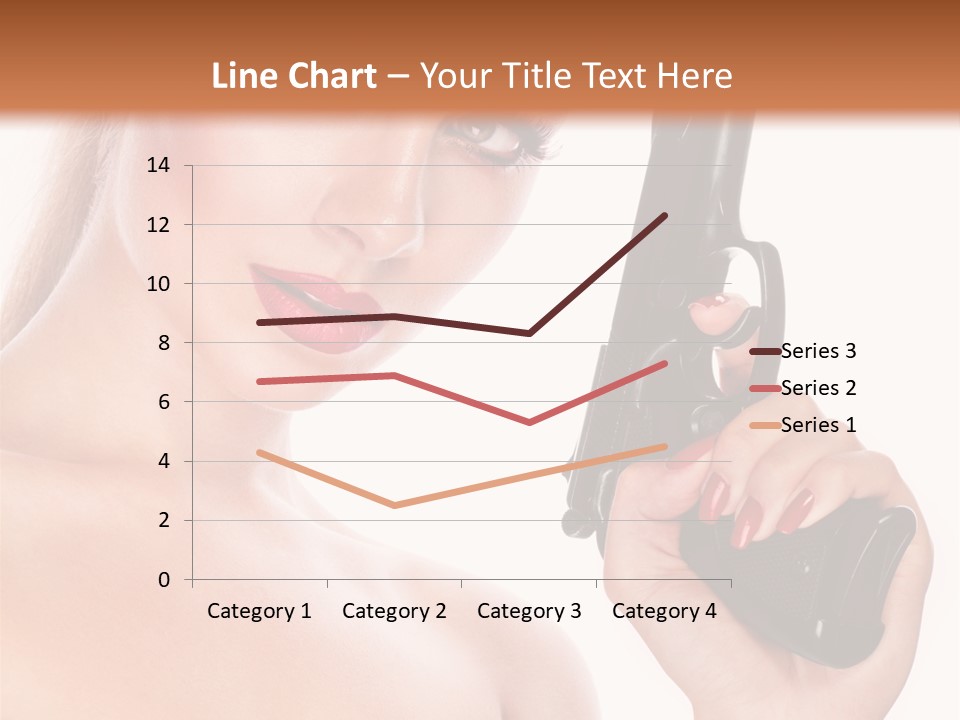 Model Fashion Pose PowerPoint Template