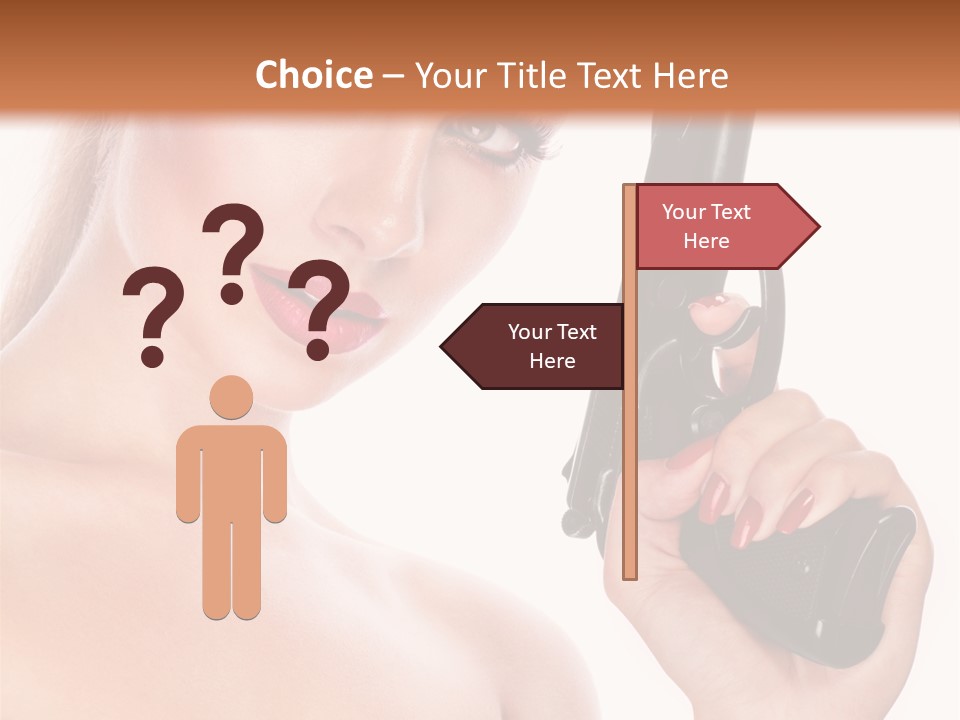 Model Fashion Pose PowerPoint Template