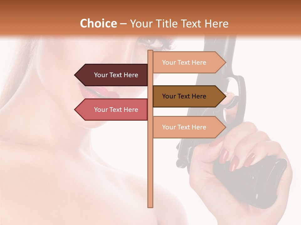 Model Fashion Pose PowerPoint Template