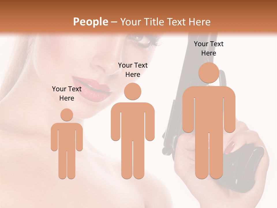 Model Fashion Pose PowerPoint Template