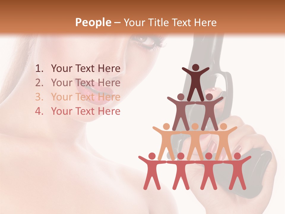 Model Fashion Pose PowerPoint Template