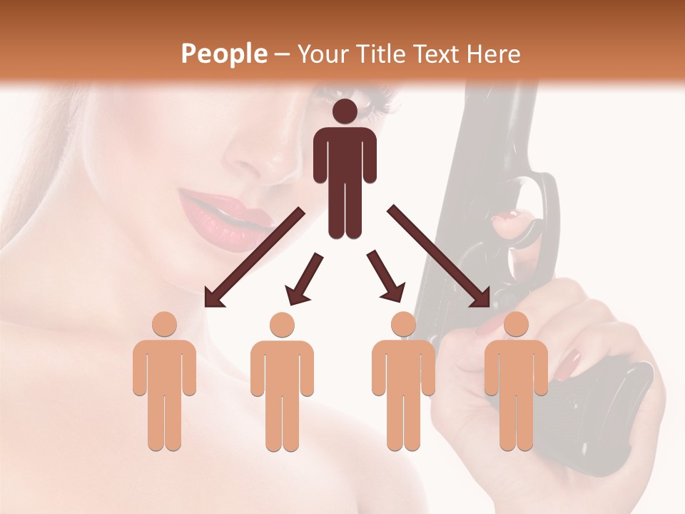 Model Fashion Pose PowerPoint Template