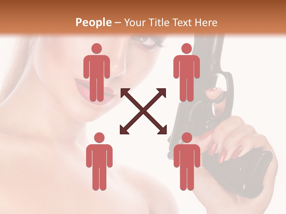 Model Fashion Pose PowerPoint Template