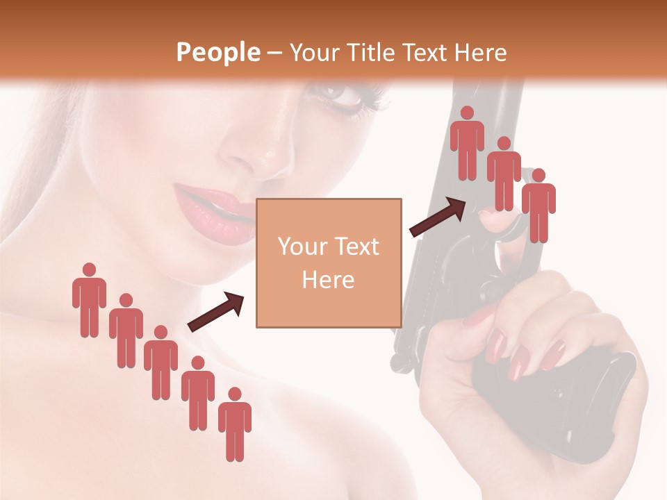 Model Fashion Pose PowerPoint Template