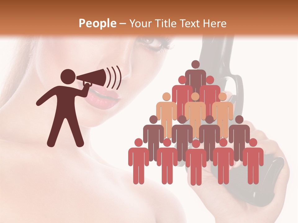 Model Fashion Pose PowerPoint Template