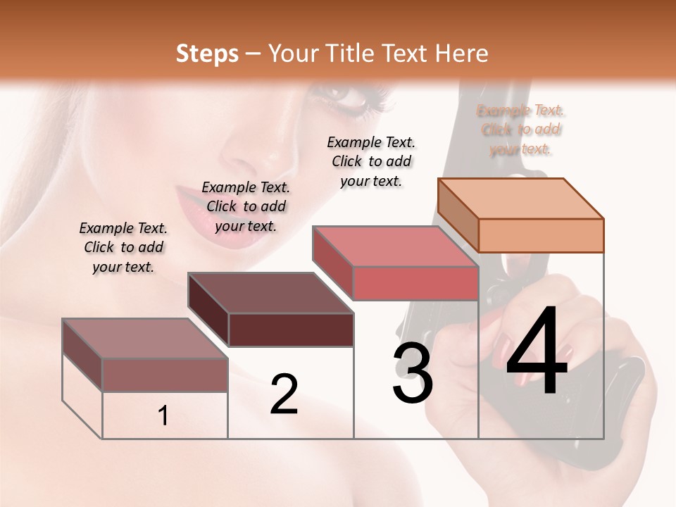 Model Fashion Pose PowerPoint Template