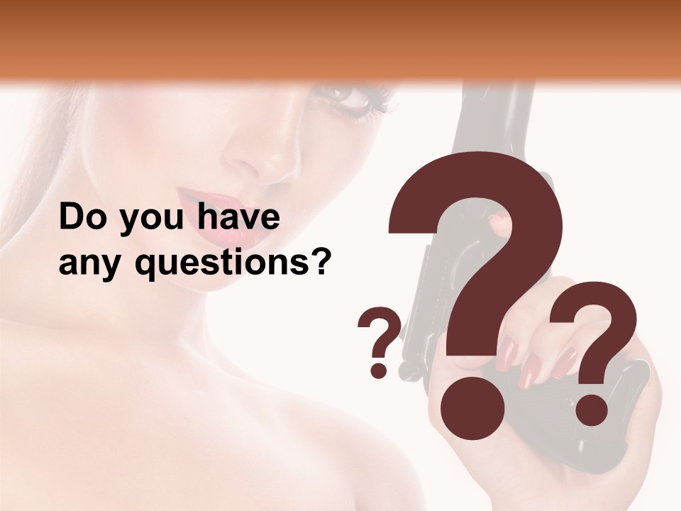 Model Fashion Pose PowerPoint Template