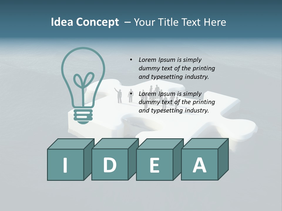 Piece Conceptual Creativity PowerPoint Template