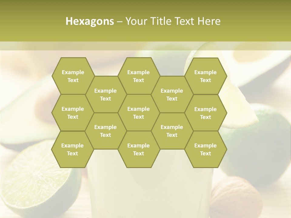 Green Still Life Glass PowerPoint Template