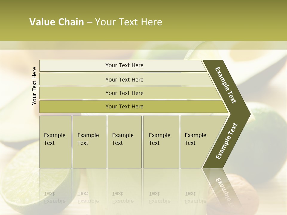 Green Still Life Glass PowerPoint Template