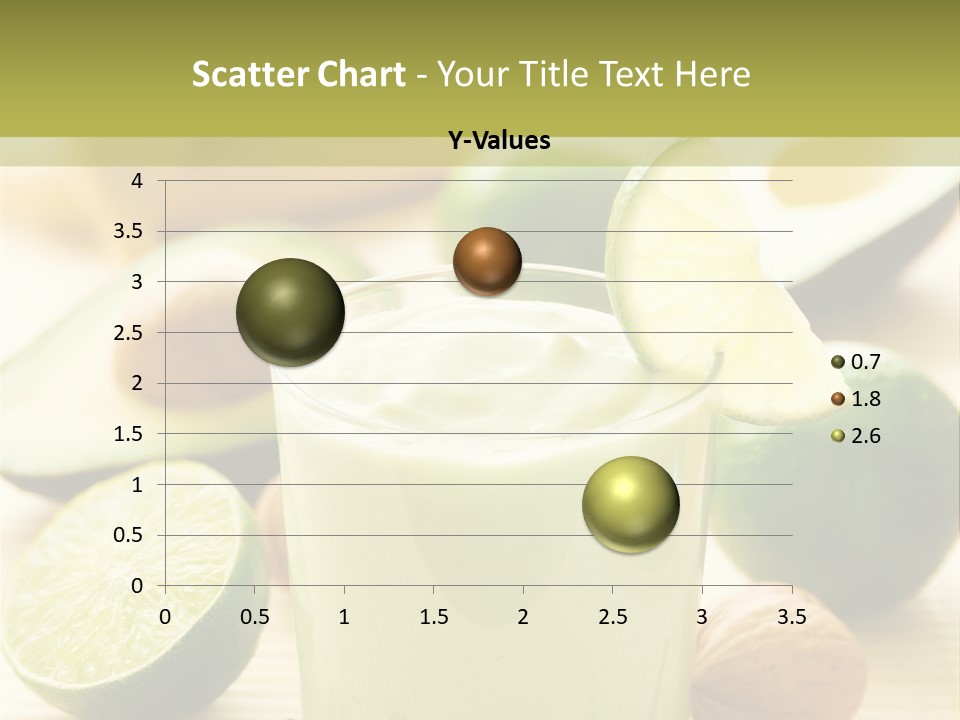 Green Still Life Glass PowerPoint Template