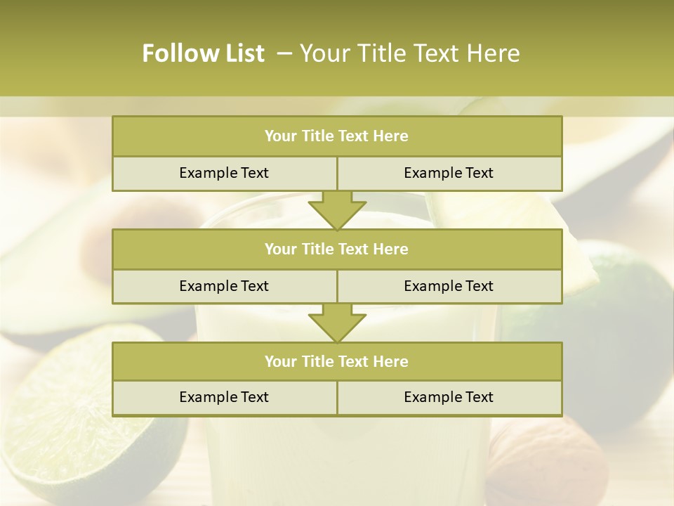 Green Still Life Glass PowerPoint Template