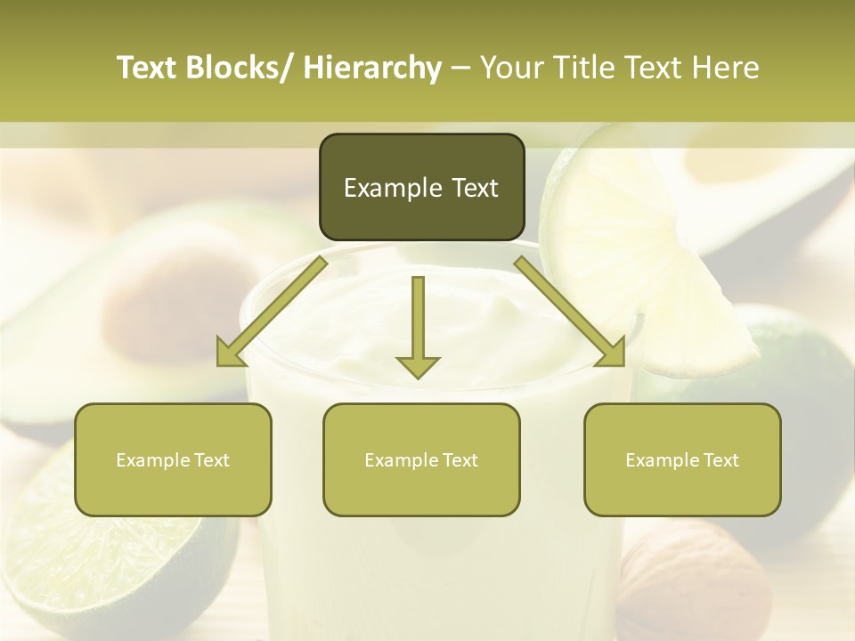 Green Still Life Glass PowerPoint Template