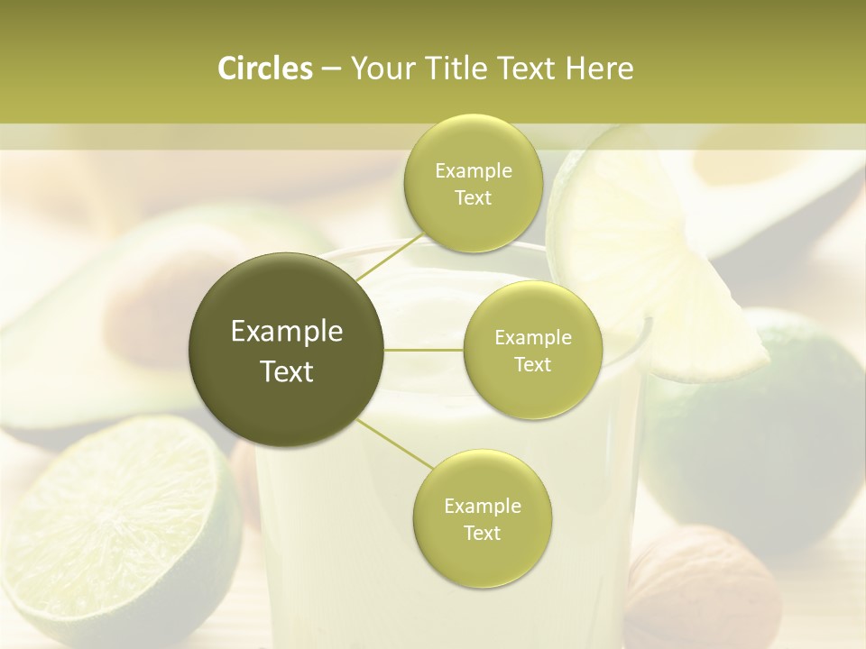 Green Still Life Glass PowerPoint Template